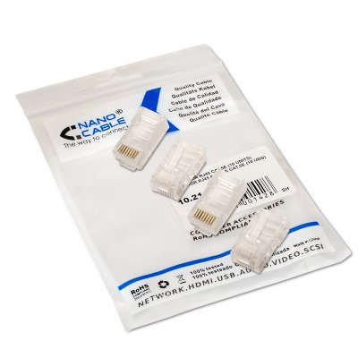 Nanocable RJ45 Connector Category 5 UTP 100 pcs. Nanocable RJ45 Connector Category 5 UTP 100 pcs.