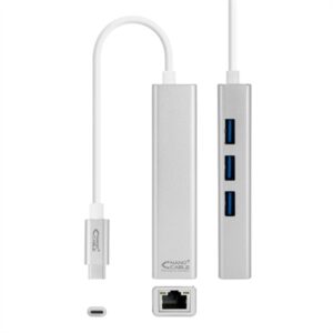 Nanocable USB-C to Ethernet +3xUSB 3.0 Converter