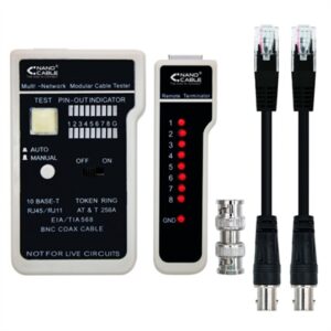 Nanocable RJ11/RJ12/RJ45, coaxial cable tester