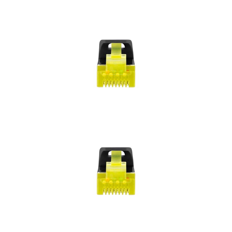 Nanocable LSZH Cat.6A SFTP Patch Cable 25cm Black Nanocable LSZH Cat.6A SFTP Patch Cable 25cm Black