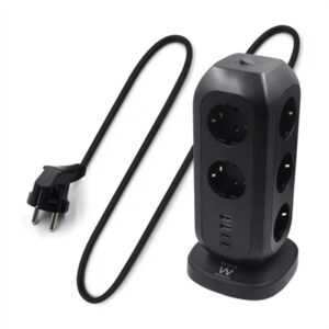 EWENT 11 SOCKET POWER STRIP WITH 2X USB AND 2X USB-C CHARGING
