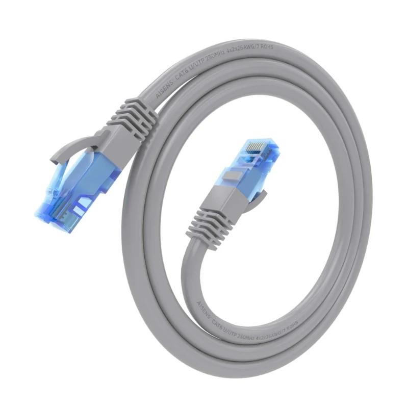 Cabo RJ45 Cat.6 UTP AWG26 CCA Cinza 0.5M Cabo RJ45 Cat.6 UTP AWG26 CCA Cinza 0.5M