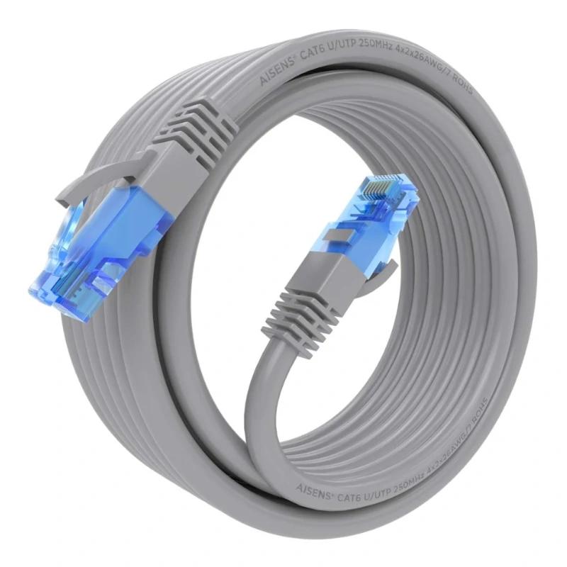 Aisens RJ45 Cat.6 UTP Cable AWG26 CCA Grey 5.0M Aisens RJ45 Cat.6 UTP Cable AWG26 CCA Grey 5.0M