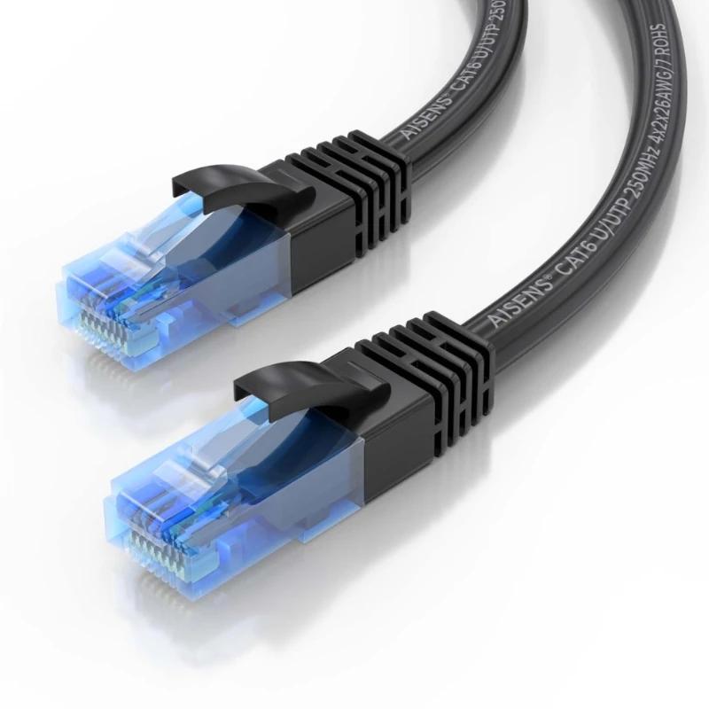 Aisens RJ45 Cat.6 UTP Cable AWG26 CCA Black 1.0M Aisens RJ45 Cat.6 UTP Cable AWG26 CCA Black 1.0M