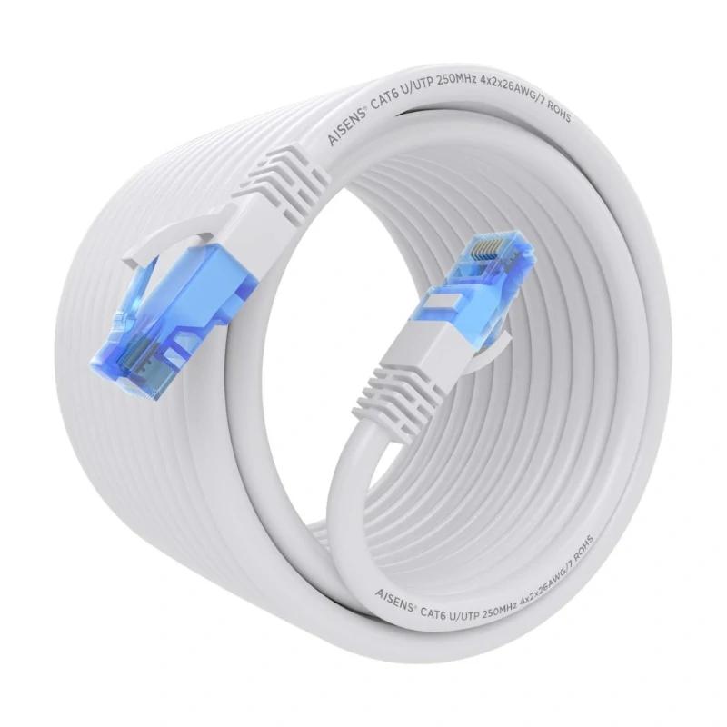 Aisens RJ45 CAT.6 UTP AWG26 CCA White Cable 10m Aisens RJ45 CAT.6 UTP AWG26 CCA White Cable 10m