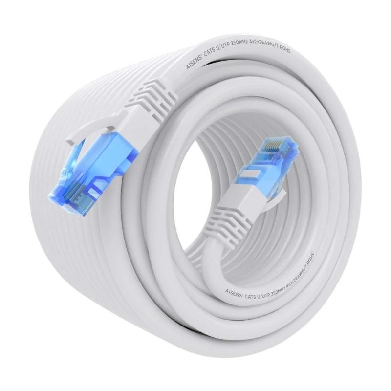 Aisens RJ45 CAT.6 UTP AWG26 CCA White Cable 15m Aisens RJ45 CAT.6 UTP AWG26 CCA White Cable 15m