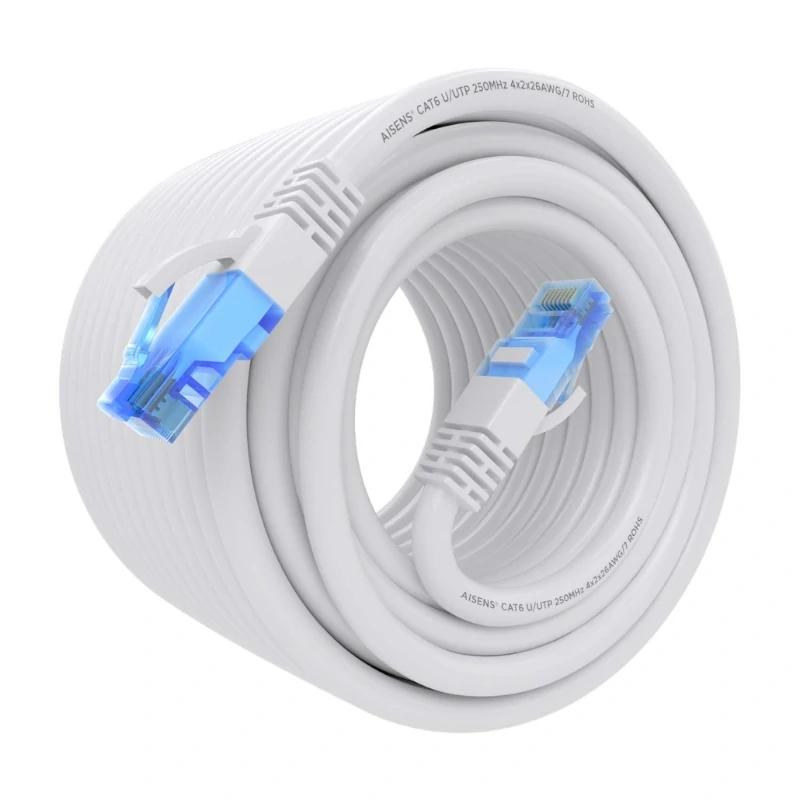 Aisens RJ45 CAT.6 UTP AWG26 CCA White Cable 20m Aisens RJ45 CAT.6 UTP AWG26 CCA White Cable 20m