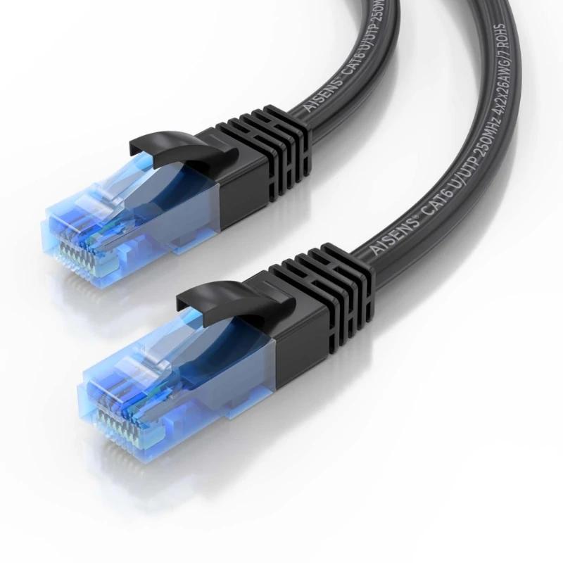 Aisens RJ45 CAT.6 UTP AWG26 CCA Black Cable 3.0m Aisens RJ45 CAT.6 UTP AWG26 CCA Black Cable 3.0m