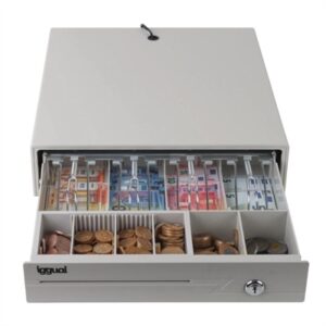 iggual Coin Box IRON-10W 38cm 4+6 white