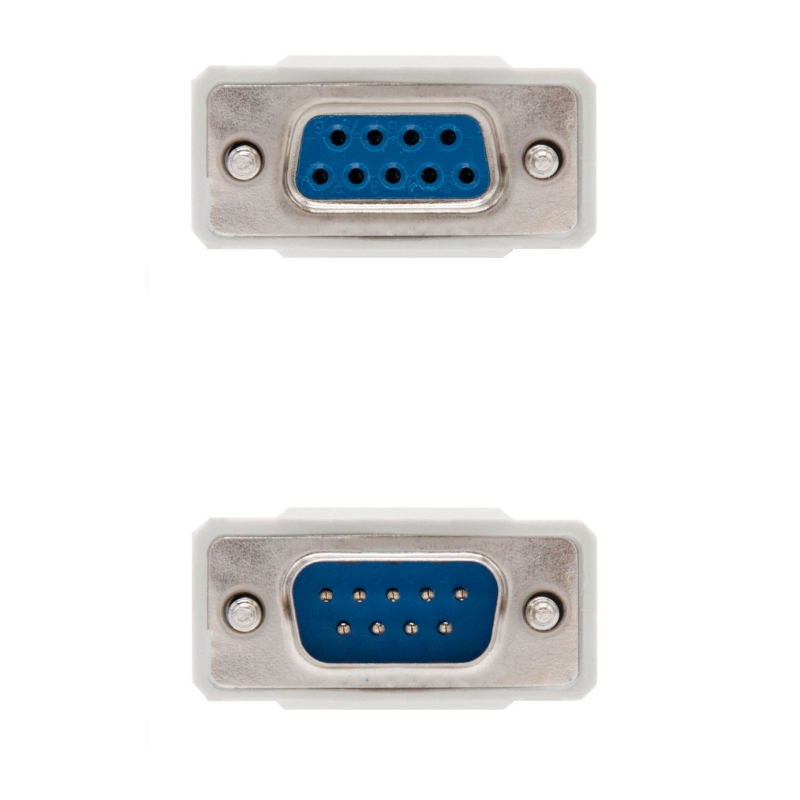 Cabo Nanocable Série RS232, DB9 M-H, Bege, 1.8m Cabo Nanocable Série RS232, DB9 M-H, Bege, 1.8m