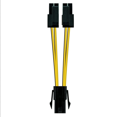 Nanocable Power Cable 4PIN/H-4+4PIN/M, 15 cm