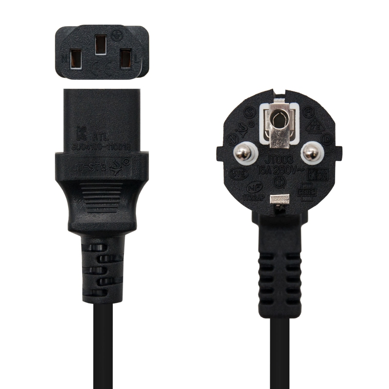 Nanocable Cable Alimentación CPU CEE7/M-C13/H 3 M Nanocable Cable Alimentación CPU CEE7/M-C13/H 3 M