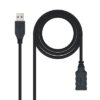Nanocable USB 3.0 Type A/M-A/H Black Cable 1.0 m