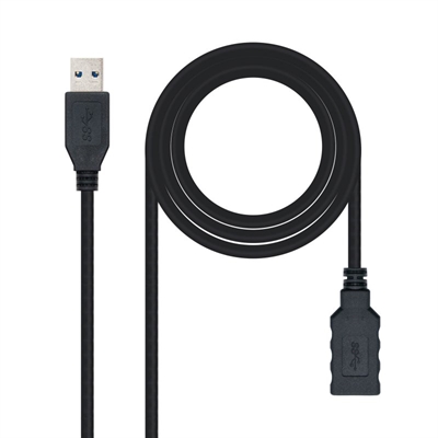 Nanocable USB 3.0 Type A/M-A/H Black Cable 3.0 m