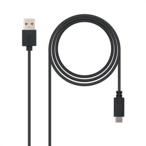 Nanocable USB 2.0 3A Type USB-C/M-A/M 1M