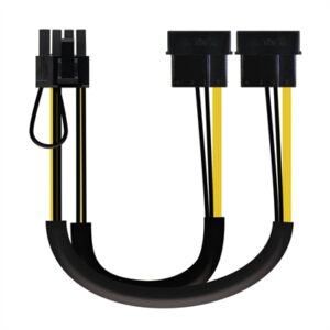 Nanocable VGA Cable 2x5.25"/M-PCI-E(6+2PIN)/M 20cm