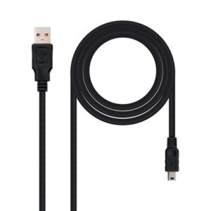 Nanocable USB 2.0 Cable, A/M-Mini B/M, black, 0.5m