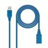Cabo USB 3.0 Nanocable, A/M-A/H, Azul, 1 m