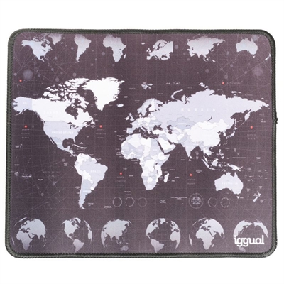 iggual World Map Mouse Pad 30x25 cm