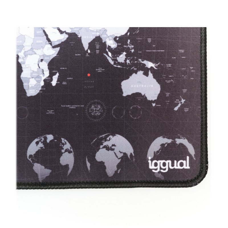 iggual World Map Mouse Pad 30x25 cm iggual World Map Mouse Pad 30x25 cm