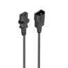 Ewent VDE Power Cable C14-C13, M/F, 1.80 m