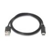 Aisens USB 2.0 Cable 3A USB-C/M-A/M black 1.0m