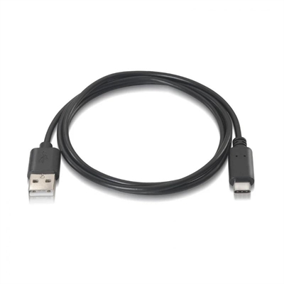 Aisens USB 2.0 Cable 3A USB-C/M-A/M black 1.0m