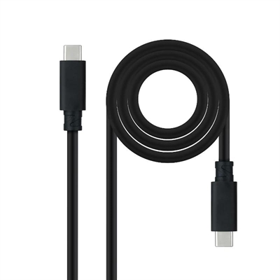 Cabo USB 3.1GEN2 5A USB-C/M-M 1,5 M Nanocable