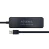 Aisens Hub USB 3.0 tipo A/M-4x tipo A/preto 30cm