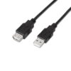Aisens USB 2.0 Type A-M-A/H Black 1.8m Cable
