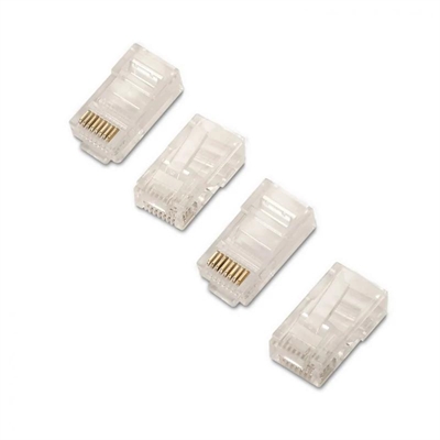 Conector RJ45 8 fios CAT.6 AWG24 (10 und)