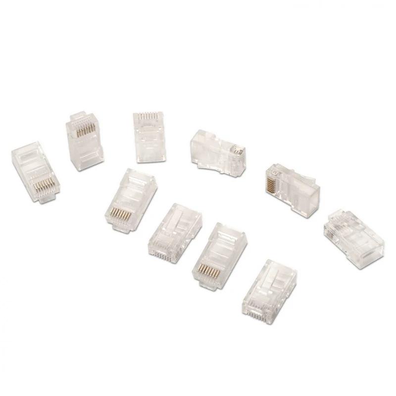 Conector RJ45 8 fios CAT.6 AWG24 (10 und) Conector RJ45 8 fios CAT.6 AWG24 (10 und)