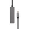 Aisens Hub USB 3.1 USB-C/M-4xTipo A/Cinza, 15cm