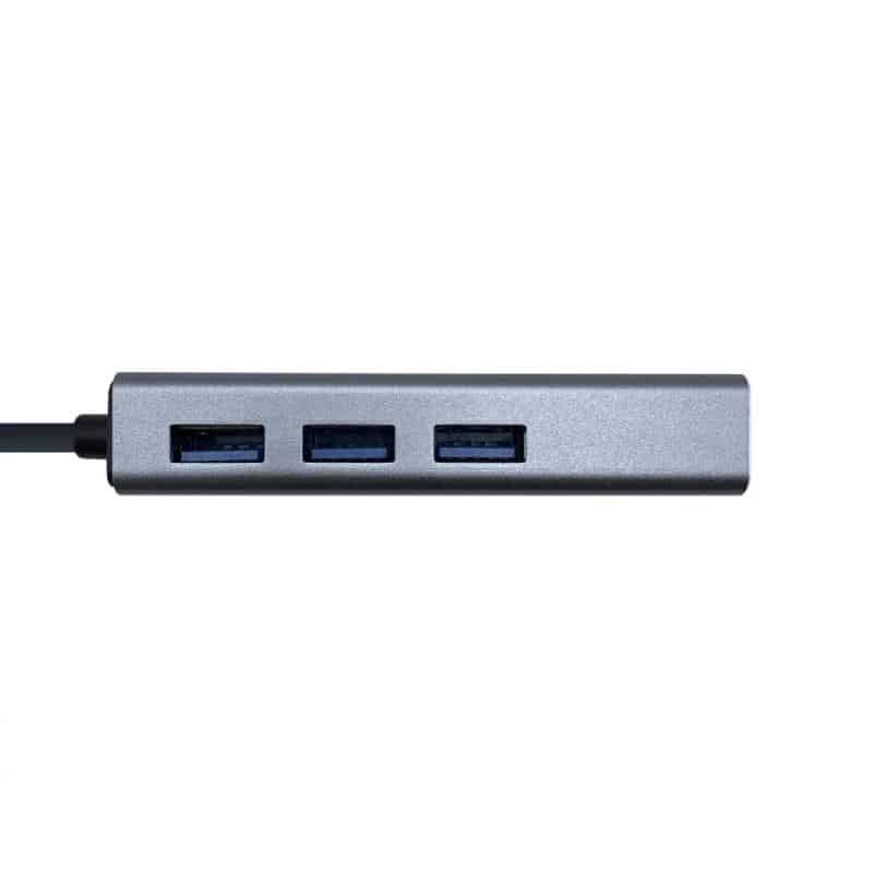 Aisens Conversor USB 3.0 Ethernet + 3 USB 3.0 cinza Aisens Conversor USB 3.0 Ethernet + 3 USB 3.0 cinza