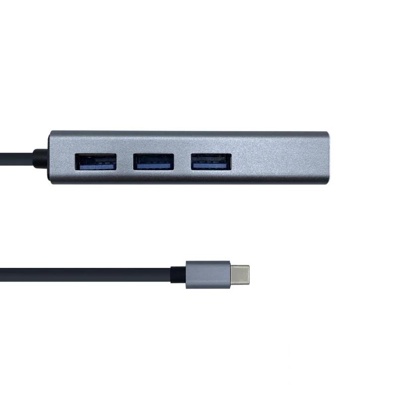 Aisens Conversor USB 3.1 Ethernet + 3 USB 3.0 cinza Aisens Conversor USB 3.1 Ethernet + 3 USB 3.0 cinza