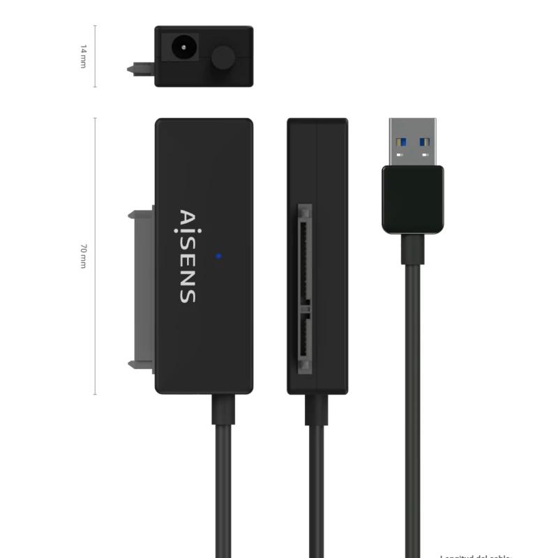 Aisens SATA to USB-A 3.0 Adapter for 2.5/3.5 Drives Aisens SATA to USB-A 3.0 Adapter for 2.5/3.5 Drives