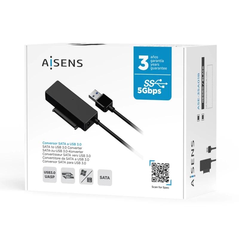 Aisens SATA to USB-A 3.0 Adapter for 2.5/3.5 Drives Aisens SATA to USB-A 3.0 Adapter for 2.5/3.5 Drives