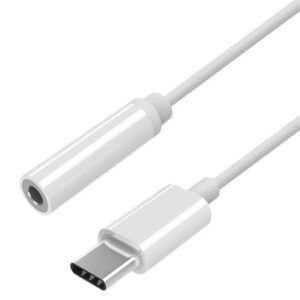 Aisens USB C-M to 3.5-H Jack Converter White 15Cm