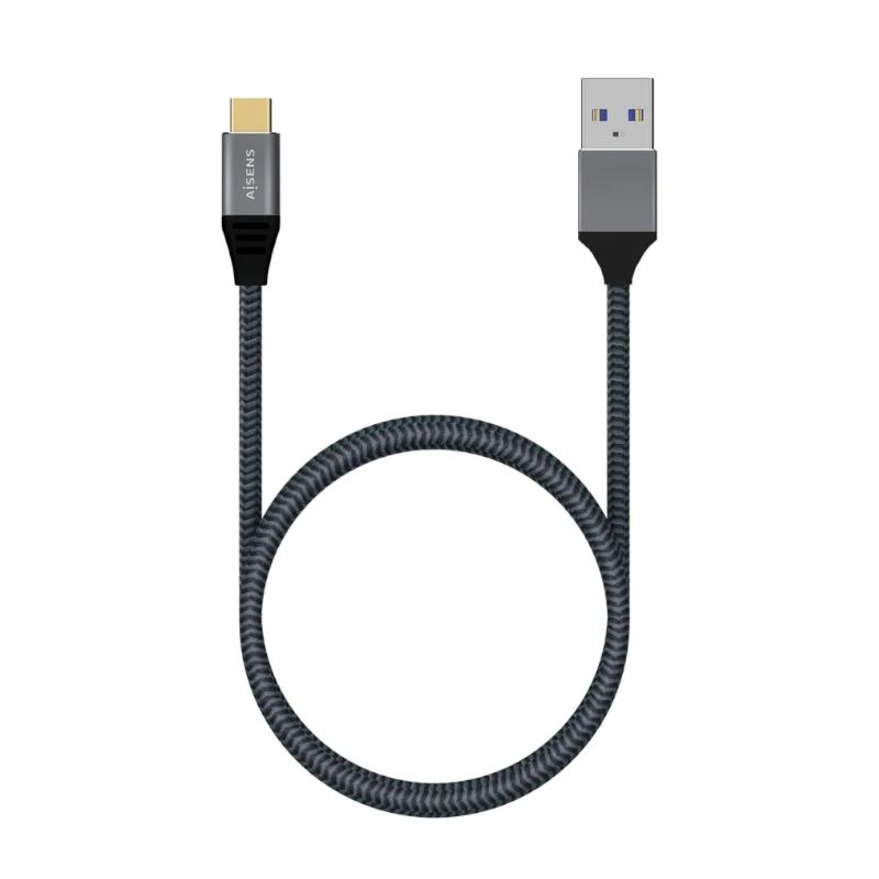 Cabo USB 3.1 Gen2 Alu 3A CM-AM Cinza 2.0M Cabo USB 3.1 Gen2 Alu 3A CM-AM Cinza 2.0M