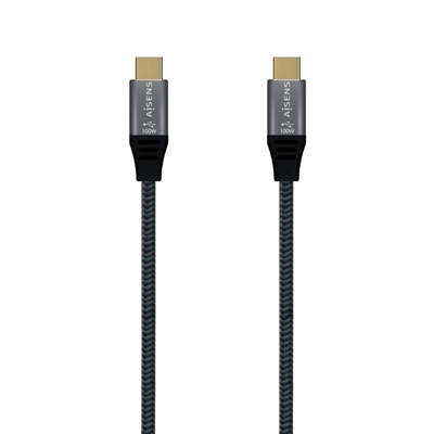 Cabo USB3.2 Gen2X2 5A E-Mark CM-CM Cinza 2M Aisens
