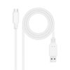 Nanocable USB 3.1 Gen2 USB-C/A 1M White