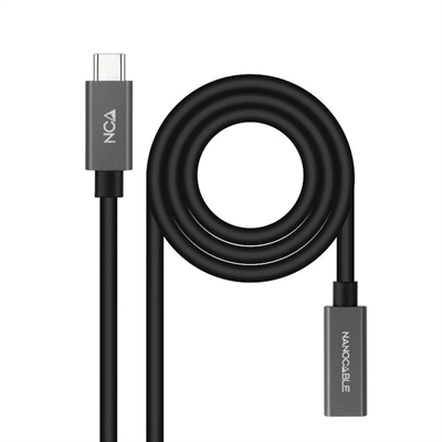 Nanocable USB 3.2 Gen2 USB-C M/M Cable 1.5 M Black