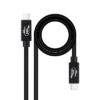 Cabo Nanocable USB4 Gen3x2 40Gbps 240W USB-C 1M
