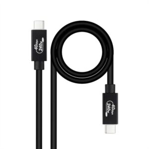 Nanocable USB4 Gen3x2 40Gbps 240W USB-C Cable 1M