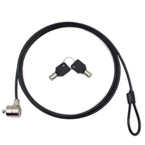 Nilox Double Key Security Cable 1.8 M, Black