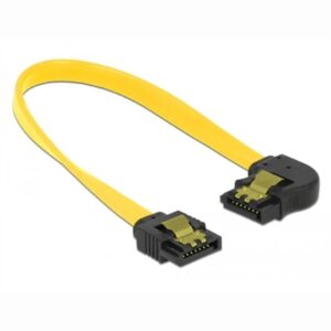 Delock SATA 6 Gb/s Straight to Left Angle Cable