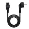 Cabo de Alimentação Nanocable trébol, CEE7 -M-C5-H, 2 m
