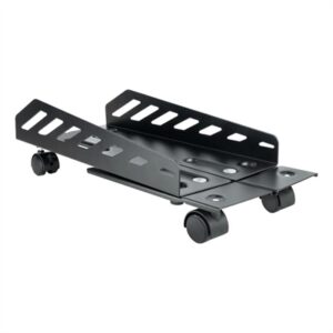 Tooq Black Floor CPU Stand with Wheels