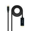 Conversor USB-C/HDMI Nanocable Preto, 5 m