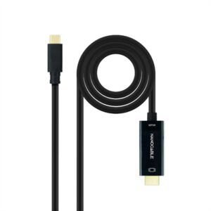 Conversor USB-C/HDMI Nanocable Preto, 5 m